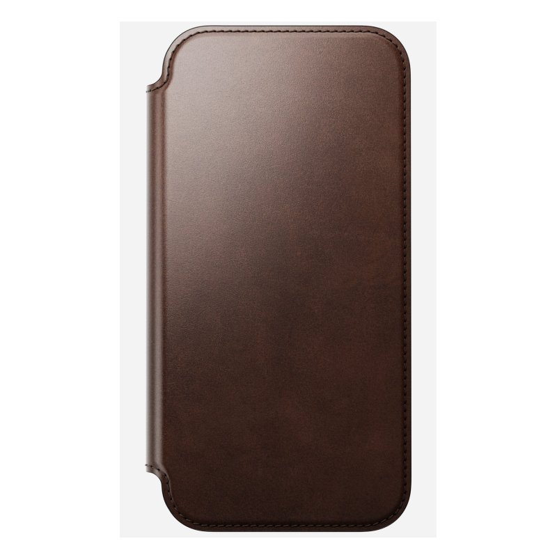 Nomad Modern Leather Folio iPhone 17 Pro Max Rustic Brown H
