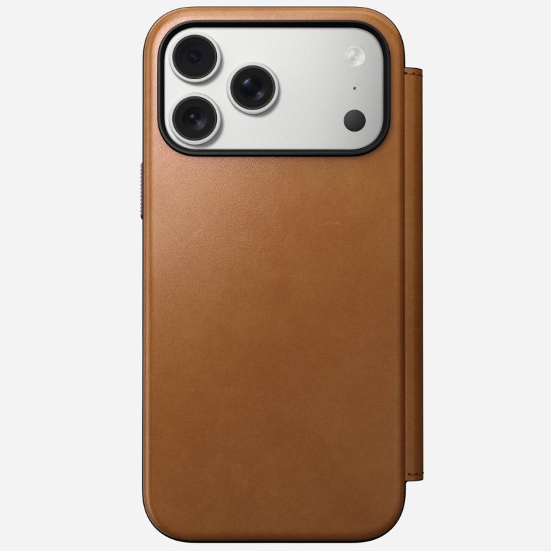 Nomad Modern Leather Folio iPhone 17 Pro Max English Tan