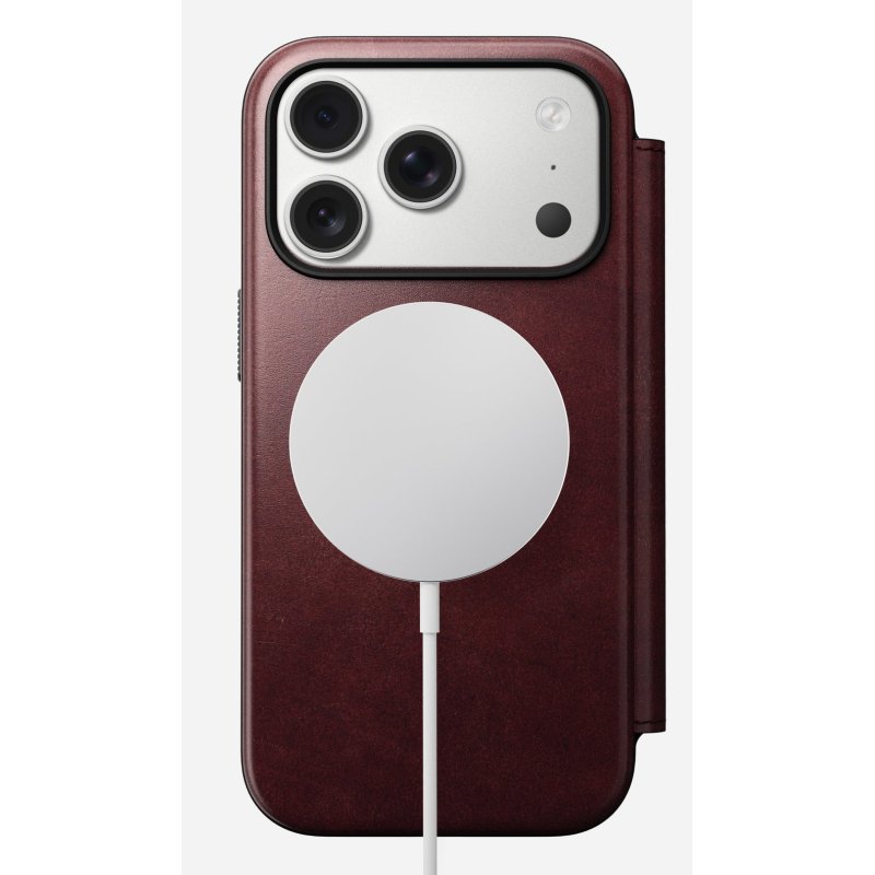 Nomad Modern Leather Folio coque de protection pour téléphones portables 16 cm (6.3") Bourgogne