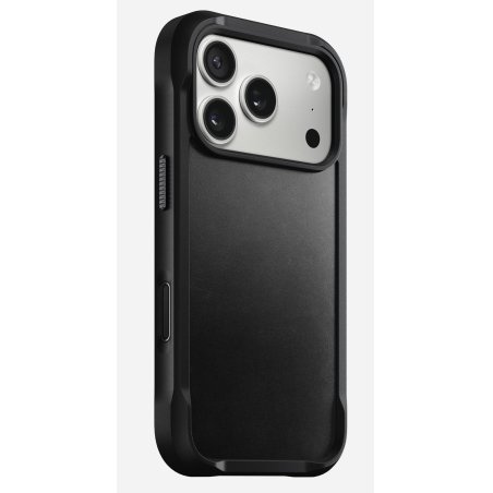 Nomad Rugged Leather Case iPhone 17 Pro Black Horween