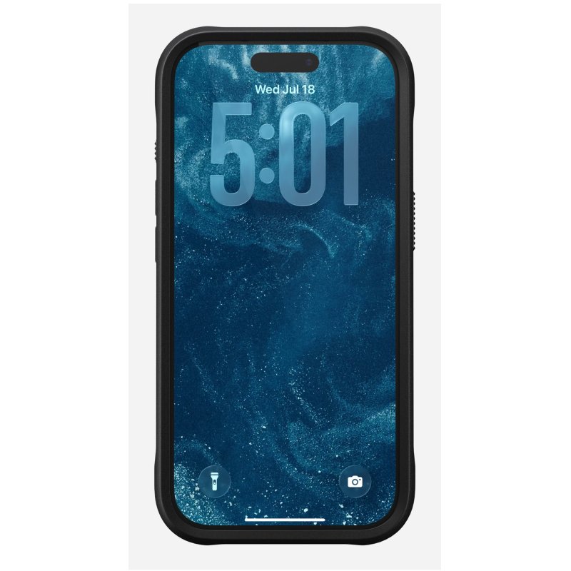 Nomad Rugged Leather Case mobile phone case 16 cm (6.3") Cover Black