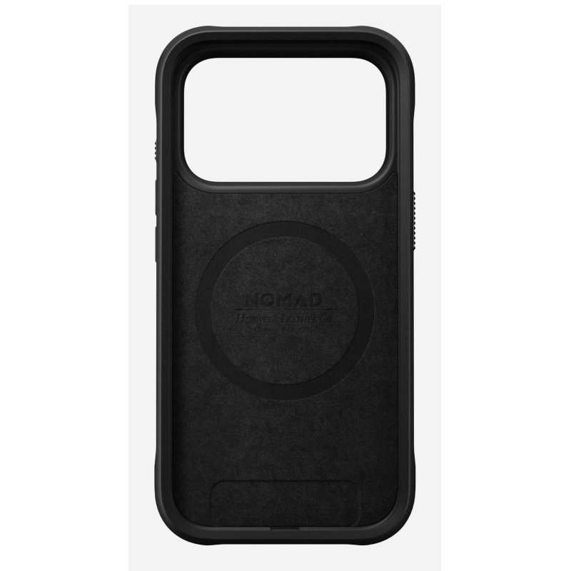 Nomad Rugged Leather Case iPhone 17 Pro Black Horween