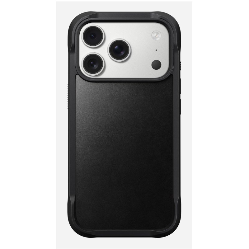 Nomad Rugged Leather Case iPhone 17 Pro Black Horween