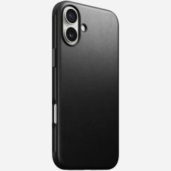 Nomad Modern Leather Case iPhone 16 Plus Black