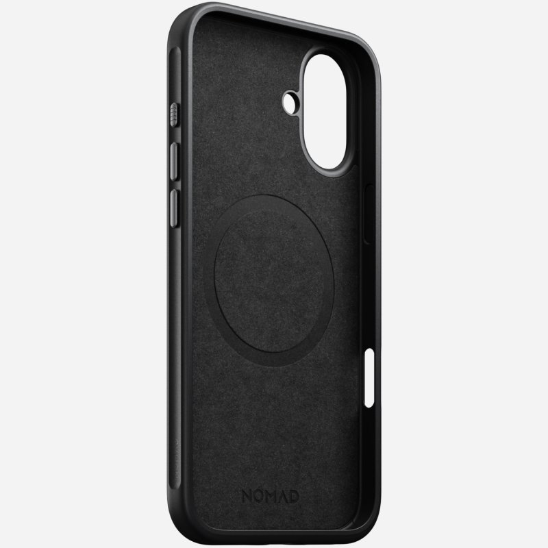 Nomad Modern Leather Case iPhone 16 Plus Black