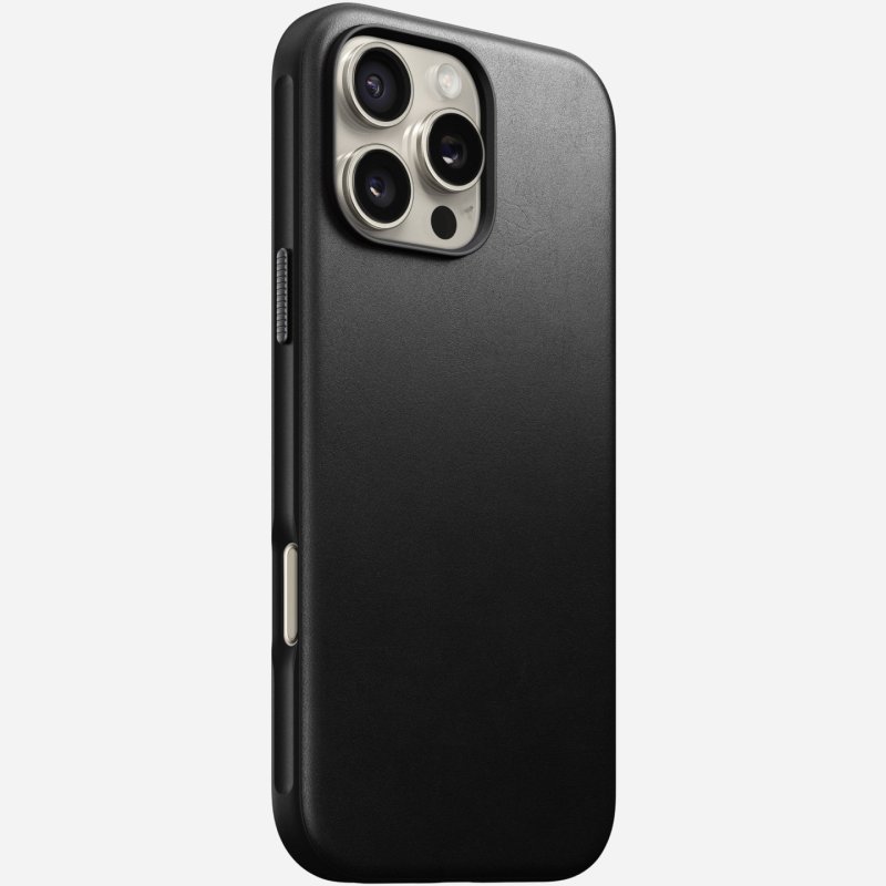 Nomad Modern Leather Case iPhone 16 Pro Max Black