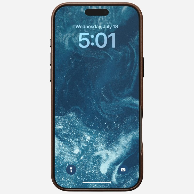 Nomad NM01389385 mobile phone case 17.5 cm (6.9") Cover Brown