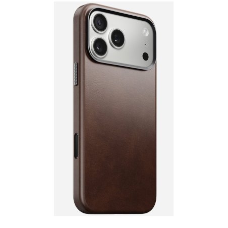 Nomad Traditional Leather Case iPhone 17 Pro Max Rustic Brown H