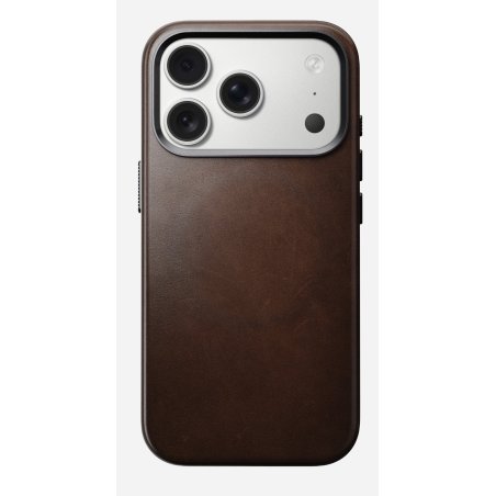 Nomad Traditional Leather Case iPhone 17 Pro Rustic Brown H.