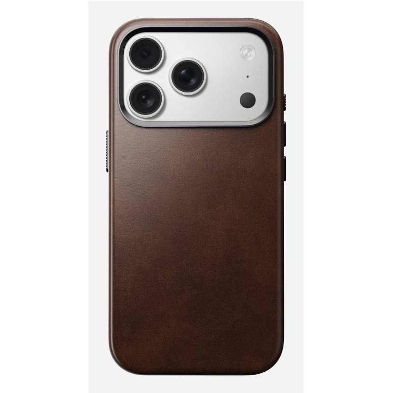 Nomad Traditional Leather Case iPhone 17 Pro Rustic Brown H.