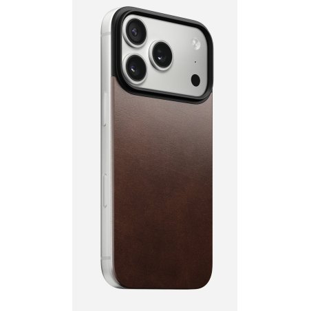 Nomad Mag Leather Back mobile phone case 16 cm (6.3") Cover Brown