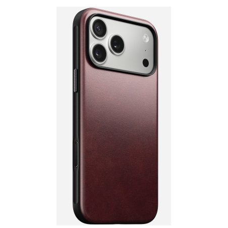 Nomad Modern Leather Case mobile phone case 17.5 cm (6.9") Cover Burgundy