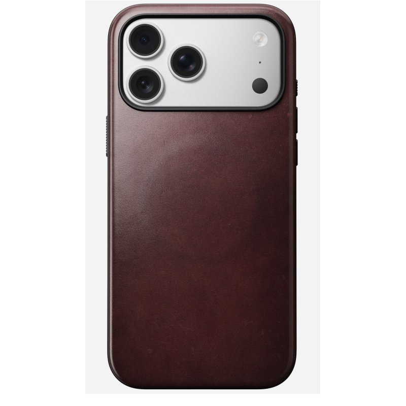 Nomad Modern Leather Case iPhone 17 Pro Max Burgundy Horween