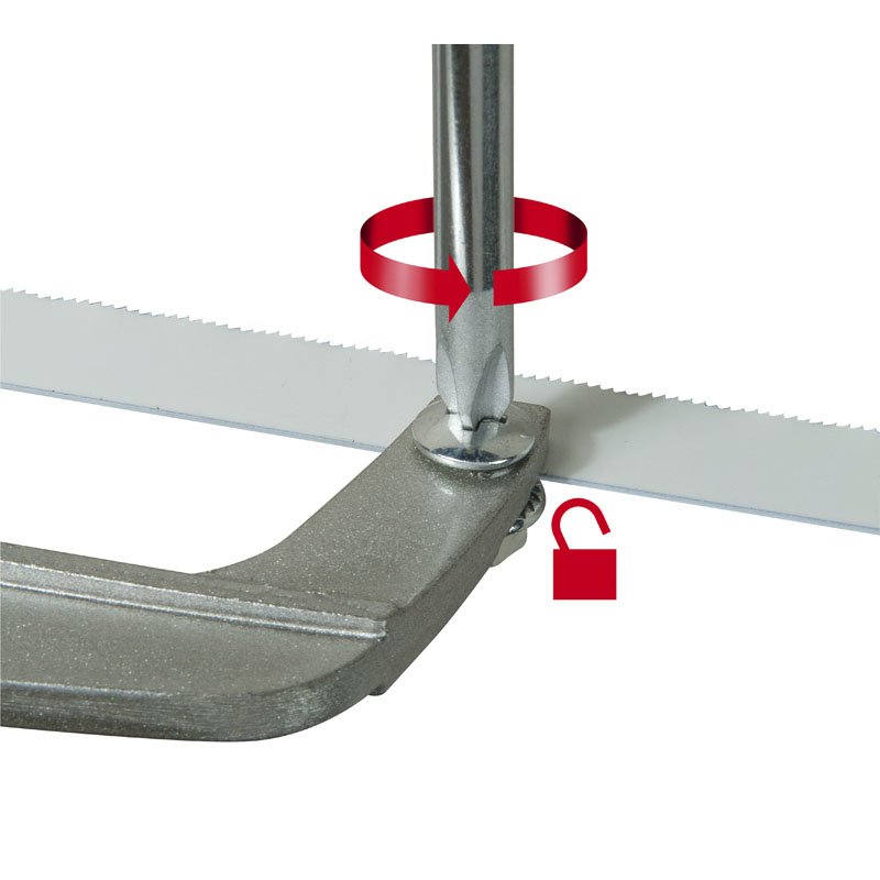 Mini scie à métaux STANLEY avec armature métallique - 300 mm - 0-15-211