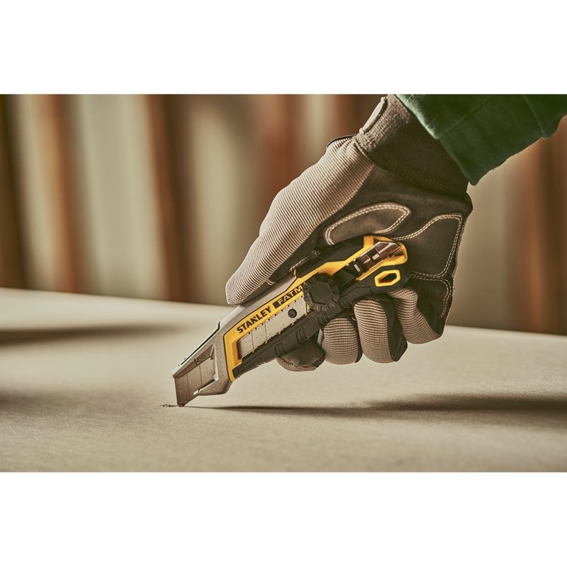 Stanley FMHT10592-0 couteau à lame rétractable Noir, Acier inoxydable, Jaune Couteau à lame fixe