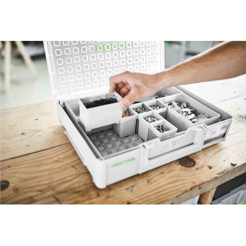 Festool Box 100x100x68/6 Boîte pour petites pièces Plastique Blanc