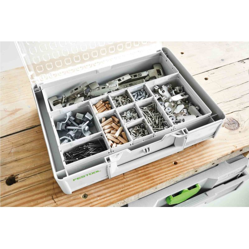 Festool Box 100x100x68/6 Boîte pour petites pièces Plastique Blanc