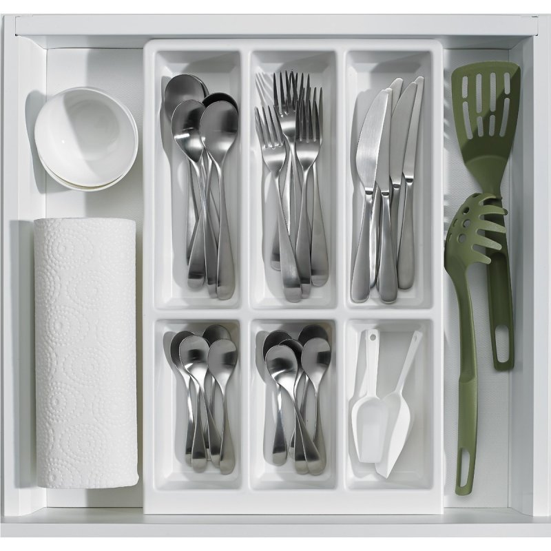 Range couvert HETTICH Arcitech - Orgatray 470 500 mm - Longueur 450 mm - Blanc - 9207224