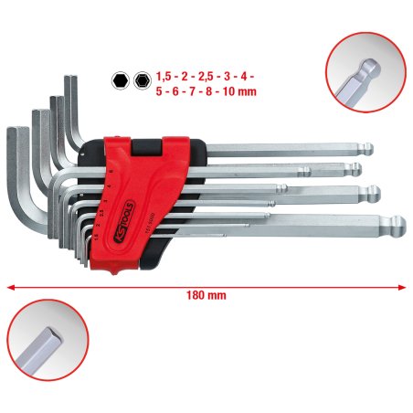 KS Tools 151.5000 hex key 10 pc(s)