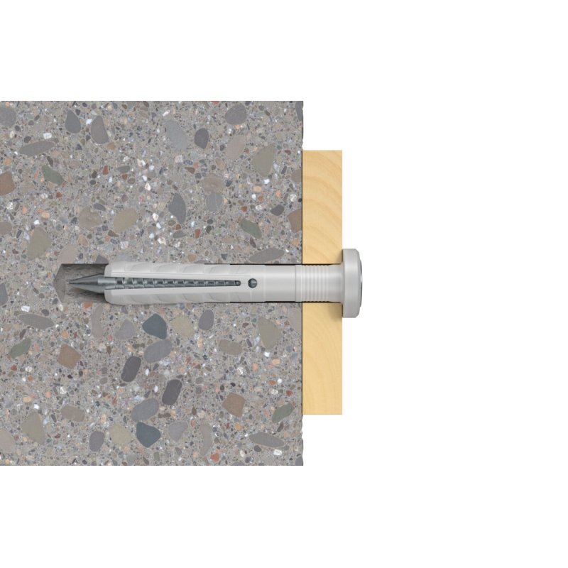 Fischer 513703 ancrage à vis et cheville murale 100 pièce(s) Kit de fiches murales et vis 100 mm