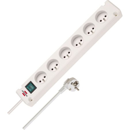 Brennenstuhl 1150651326 power extension 3 m 6 AC outlet(s) Indoor White