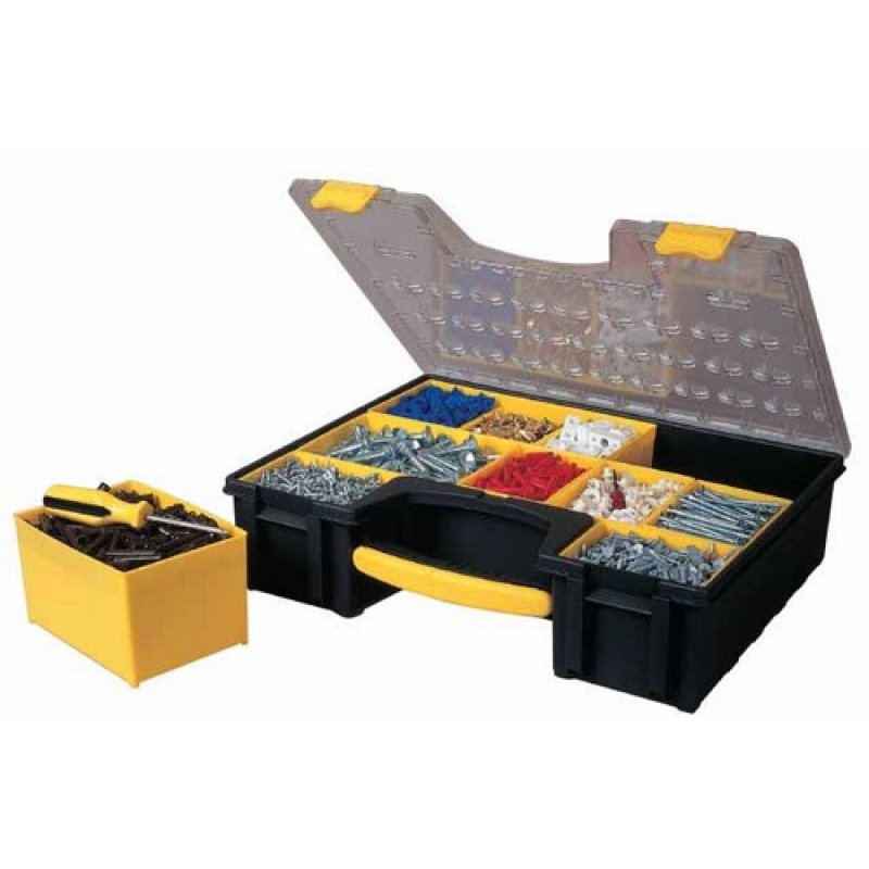 Stanley 1-92-749 small parts/tool box Polycarbonate Black, Yellow