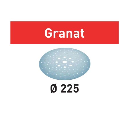 Abrasifs Granat FESTOOL pour ponceuse Planex - Grain 180 D.225 - Boîte de 25 - 205660