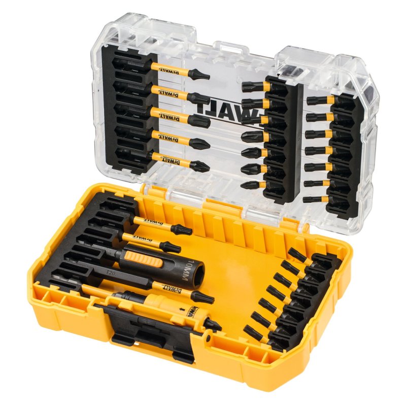 Embout de vissage en coffret Toughcase DEWALT - 32 pièces - Ø 25/57/89 mm - DT70747T-QZ