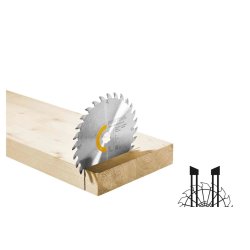 Lame de scie universelle pour bois FESTOOL HW 160x1,8x20 W28 - 205551