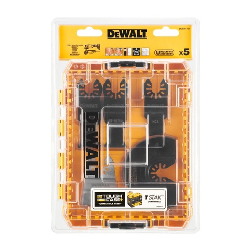 Coffret de 5 accessoires oscillants pour multi-outils - DEWALT - DT20761-QZ