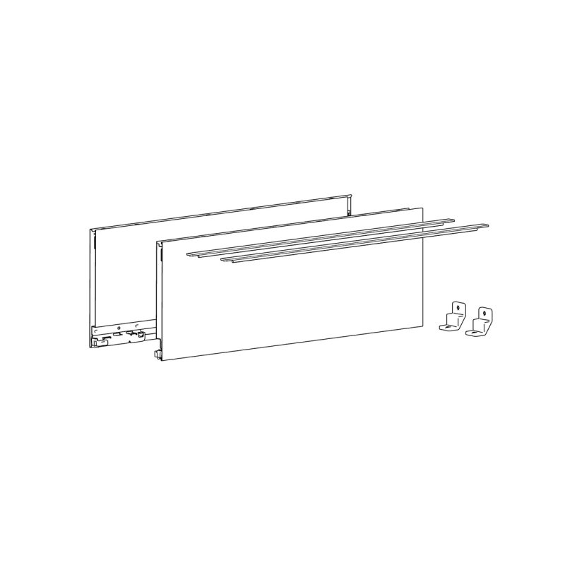 Hettich 9353357 glissière et coulisse pour tiroir 450 mm