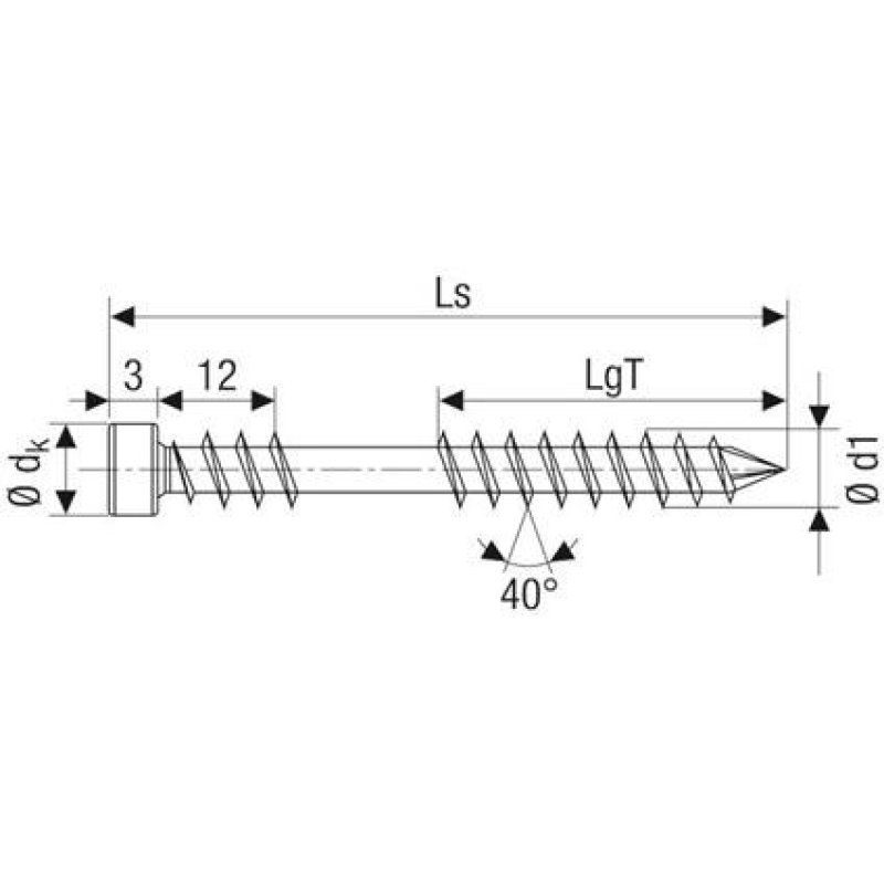 SPAX Cylindrical head, T-STAR plus