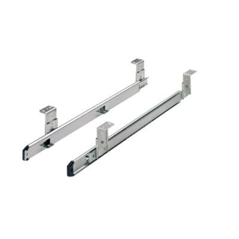Paire de coulisses à billes KA 3434 HETTICH - Charge 20 kg - L.400 mm - Pour support clavier coulissant - 77802