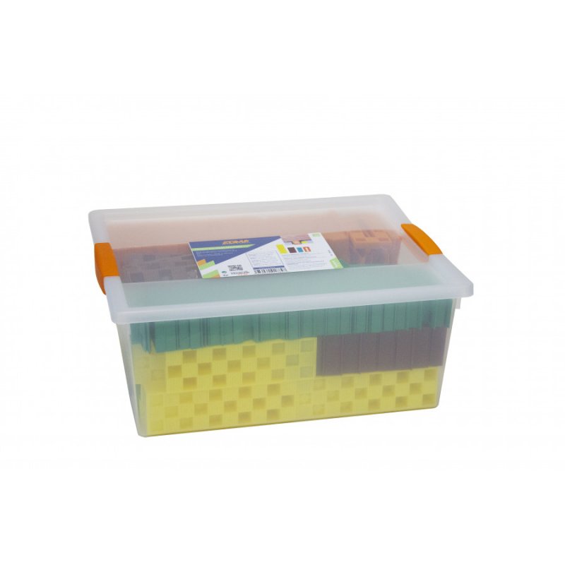 Probox de 245 cales crantées EDMA - 60 oranges 70 vertes 7 marrons 40 jaunes - 188455