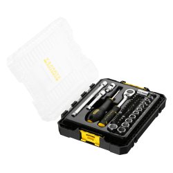 COFFRET DE DOUILLES STAKBOX M - ¼?? STANLEY JEU DE 48 PCS - FATMAX - FMMT98101-0