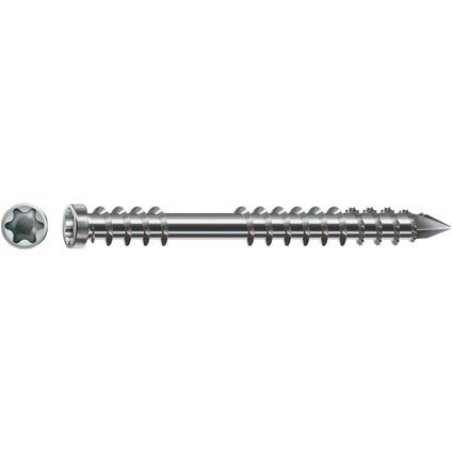 Vis terrasse SPAX 5x50mm Tête cyl. T-STAR plus T25 - Pointe CUT - inox A2 - 200 unités - 0537000500503