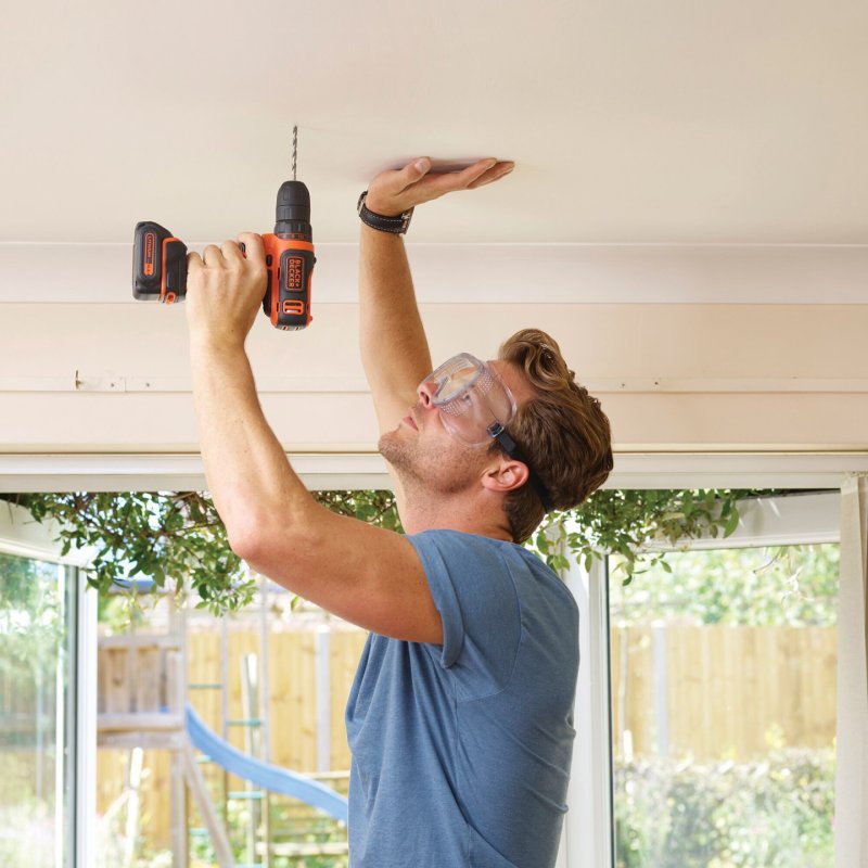 Black & Decker BDCDD12K1B-QW perceuse 550 tr/min Noir, Orange