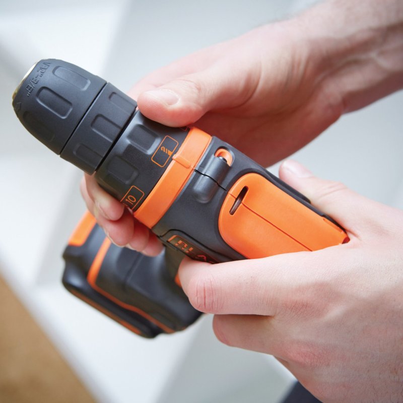 Black & Decker BDCDD12K1B-QW drill 550 RPM Black, Orange