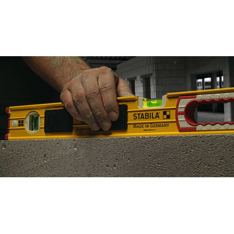 Stabila 196-2 niveau 1,22 m Noir, Rouge, Jaune