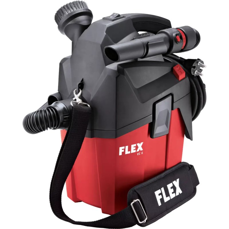 Flex VC 6 L MC Black, Red 1200 W