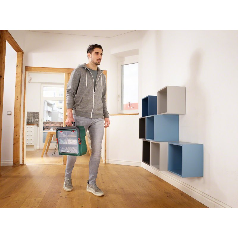 Bosch PSR 1800 SystemBox 1350 tr/min Sans clé 1,2 kg Noir, Vert, Rouge