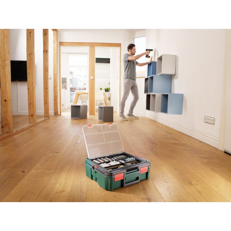 Bosch PSR 1800 SystemBox 1350 tr/min Sans clé 1,2 kg Noir, Vert, Rouge