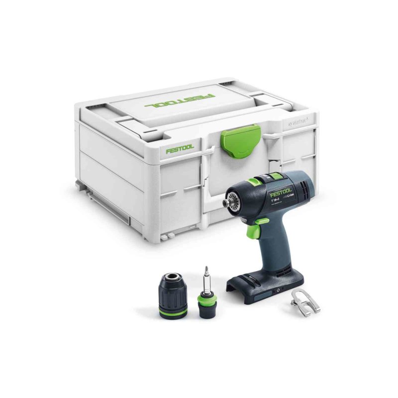 Festool Akku-Bohrschrauber T 18 3-Basic 1500 tr/min Noir, Bleu