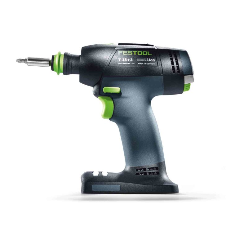 Festool Akku-Bohrschrauber T 18 3-Basic 1500 RPM Black, Blue