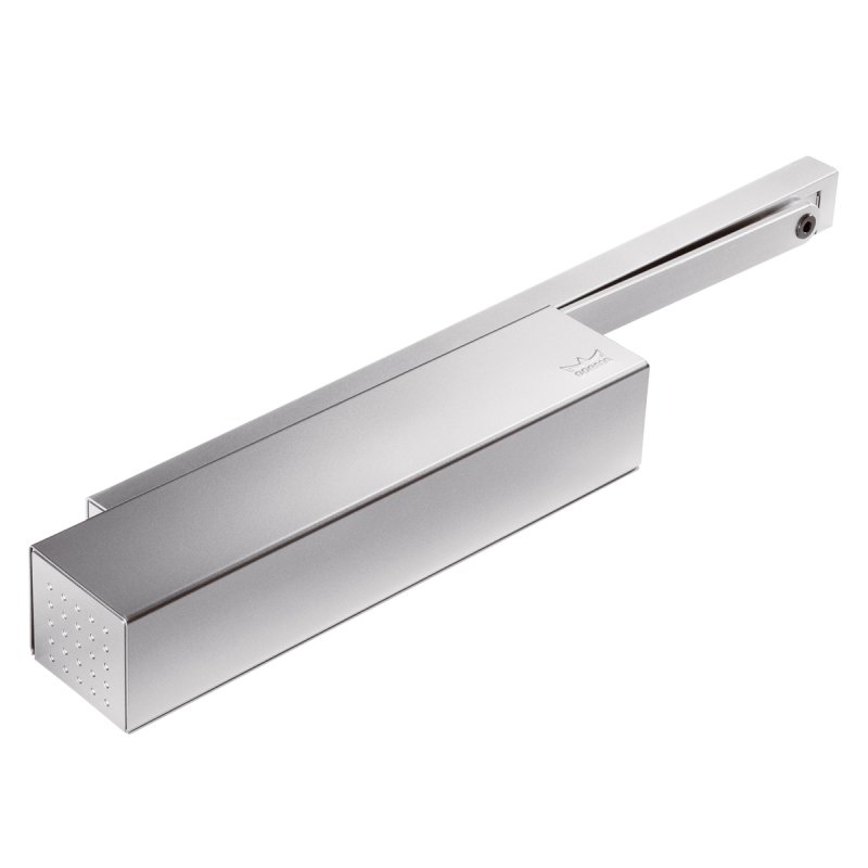 Ferme-porte TS92 G sans bras DORMA - argent - force 2 à 4 - côté opposé paumelles - 42030101