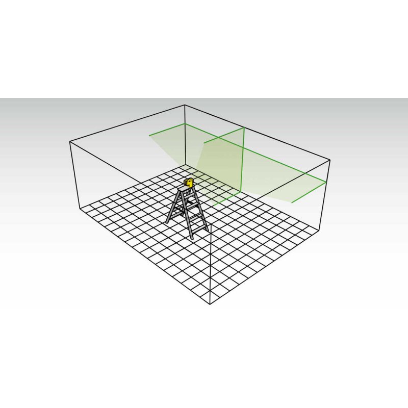 Laser lignes croisées STABILA LAX 50 G - Ligne verte - 19110