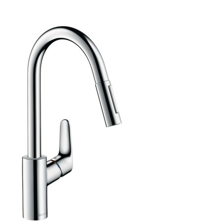 Mitigeur de cuisine Focus M41 , avec douchette extractible 2 jets chromé - HANSGROHE - 31815000