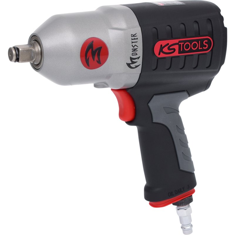 KS Tools MONSTER 1/2" 7930 RPM 931 N m Black, Grey, Red, Silver