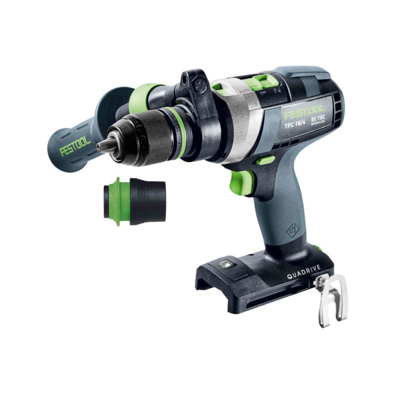 Festool QUADRIVE TPC 18/4 I-Basic 3600 RPM Keyless 1.9 kg Black, Blue