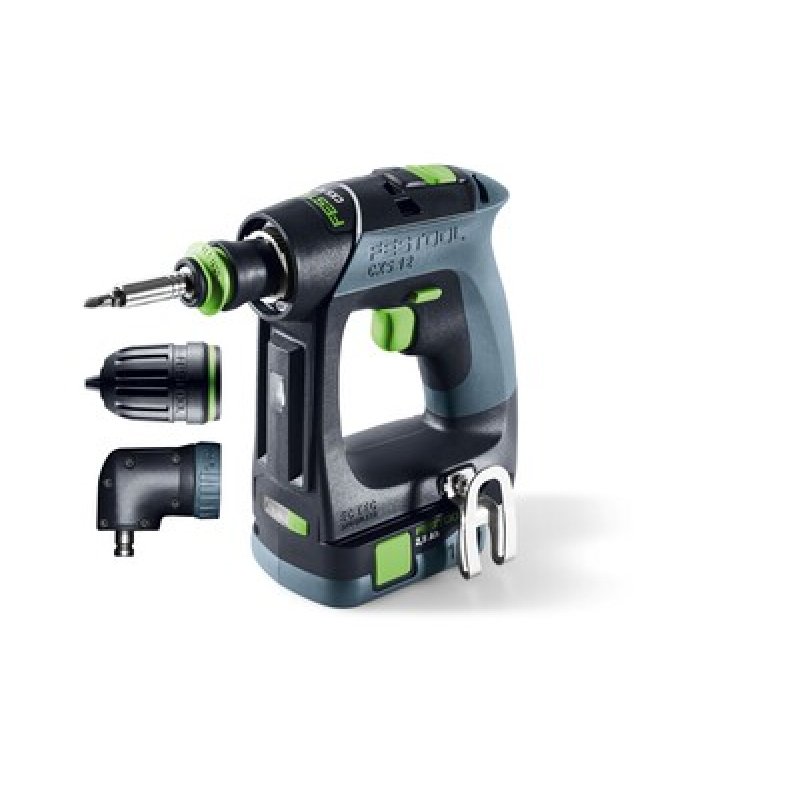 Perceuse visseuse sans fil CXS 12 2,5-Set - FESTOOL - avec 2 batteries 10.8v 2.5Ah - chargeur - accessoires - systainer